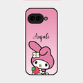 Pink Bunny Glass Case Cover For Google Pixel 9A 5G