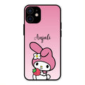 Pink Bunny Glass Case Cover For iPhone 12 mini