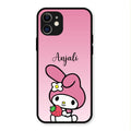 Pink Bunny Glass Case Cover For iPhone 12