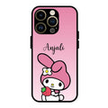 Pink Bunny Glass Case Cover For iPhone 14 Pro Max
