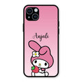 Pink Bunny Glass Case Cover For iPhone 14