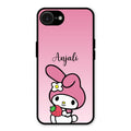 Pink Bunny Glass Case Cover For iPhone 16e