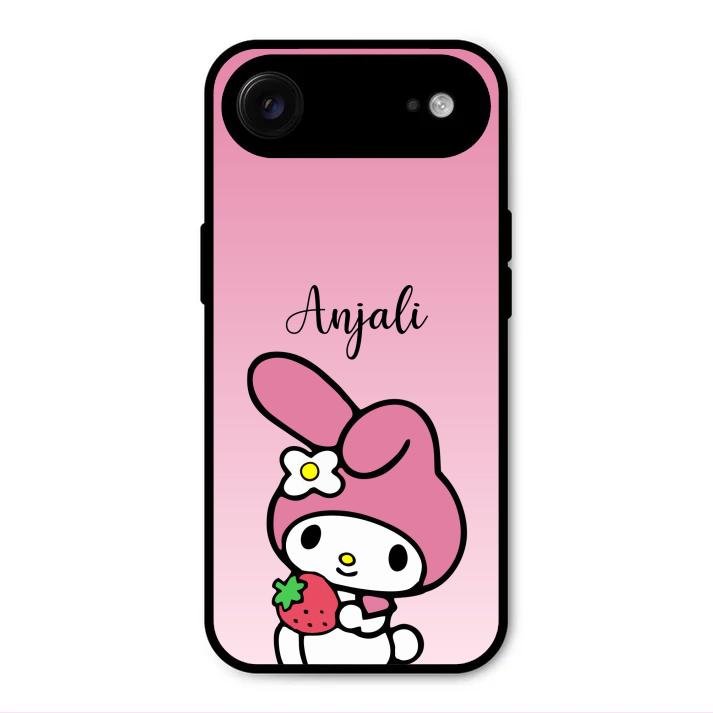 Pink Bunny Glass Case Cover For iPhone Air