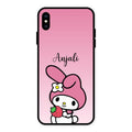 Pink Bunny Glass Case Cover For iPhone XS Max