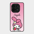 Pink Bunny Glass Case Cover For Iqoo 13 5G