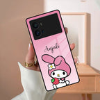 Pink Bunny Glass Case Cover For Vivo - ShopOnCliQ