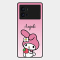 Pink Bunny Glass Case Cover For Iqoo 9 Pro 5G