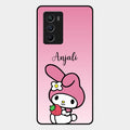 Pink Bunny Glass Case Cover For Iqoo 9 Se 5G