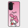 Pink Bunny Glass Case Cover For Iqoo Neo 9 Pro 5G