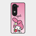 Pink Bunny Glass Case Cover For Iqoo Z9S 5G