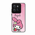 Pink Bunny Glass Case Cover For Motorola Edge 50 Neo