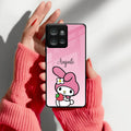 Pink Bunny Glass Case Cover For Motorola - ShopOnCliQ