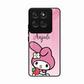 Pink Bunny Glass Case Cover For Motorola Edge 60 Pro 5G