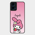 Pink Bunny Glass Case Cover For Motorola G45 5G
