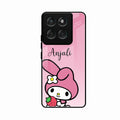 Pink Bunny Glass Case Cover For Motorola G57 Power 5G