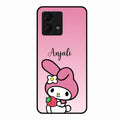 Pink Bunny Glass Case Cover For Motorola g84 5G
