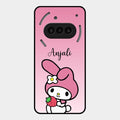 Pink Bunny Glass Case Cover For Nothing Phone 3A 5G