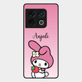 Pink Bunny Glass Case Cover For Oneplus 10 Pro 5G