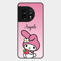 Pink Bunny Glass Case Cover For Oneplus 11 5G