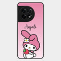 Pink Bunny Glass Case Cover For Oneplus 11R 5G