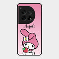 Pink Bunny Glass Case Cover For Oneplus 12 5G
