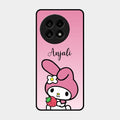 Pink Bunny Glass Case Cover For Oneplus 13R 5G