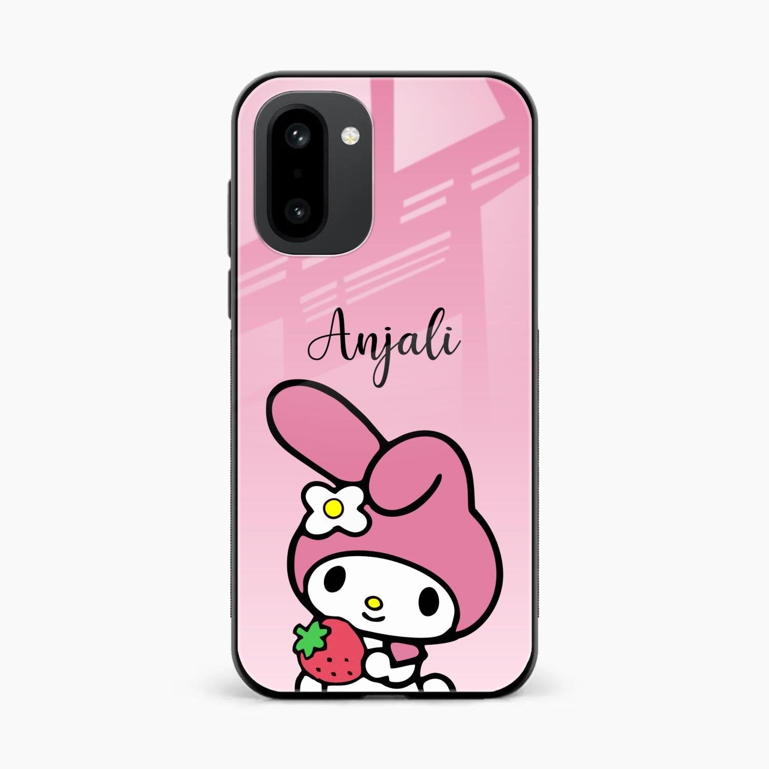 Pink Bunny Glass Case Cover For OnePlus 15R 5G