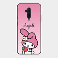 Pink Bunny Glass Case Cover For Oneplus 7T Pro