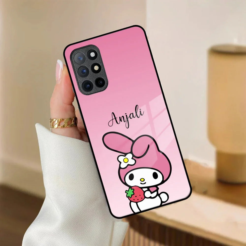 Pink Bunny Glass Case Cover For OnePlus - ShopOnCliQ