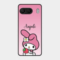 Pink Bunny Glass Case Cover For Oneplus Nord 4 5G