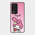 Pink Bunny Glass Case Cover For Oppo A3 Pro 5G