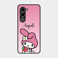 Pink Bunny Glass Case Cover For Oppo A5 5G