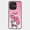 Pink Bunny Glass Case Cover For Oppo A5 Pro 5G