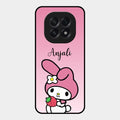 Pink Bunny Glass Case Cover For Oppo F29 5G