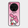 Pink Bunny Glass Case Cover For Oppo Find X8 5G