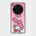 Pink Bunny Glass Case Cover For Oppo Find X8 Pro 5G