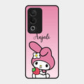 Pink Bunny Glass Case Cover For Oppo K12X 5G