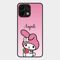 Pink Bunny Glass Case Cover For Oppo K13 5G