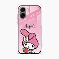 Pink Bunny Glass Case Cover For Oppo K14x 5G