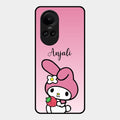Pink Bunny Glass Case Cover For Oppo Reno 10 Pro 5G