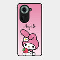 Pink Bunny Glass Case Cover For Oppo Reno 11 5G
