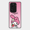 Pink Bunny Glass Case Cover For Oppo Reno 11 Pro 5G