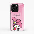 Pink Bunny Glass Case Cover For Oppo Reno 15C 5G