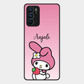 Pink Bunny Glass Case Cover For Oppo Reno 6 5G