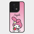 Pink Bunny Glass Case Cover For Oppo Reno 8 5G