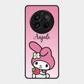 Pink Bunny Glass Case Cover For Realme 12 Pro 5G