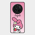 Pink Bunny Glass Case Cover For Realme 12 Pro Plus 5G