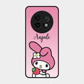 Pink Bunny Glass Case Cover For Realme 13 Plus 5G