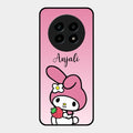 Pink Bunny Glass Case Cover For Realme 13 Pro 5G
