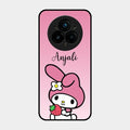 Pink Bunny Glass Case Cover For Realme 14 Pro 5G